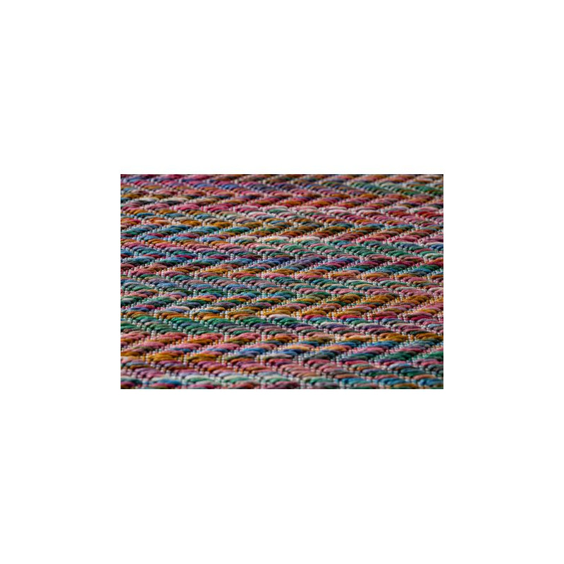 Dywan FISY nowoczesny, SZNURKOWY SIZAL 20776 Zygzak, melanż róż 200x290cm
