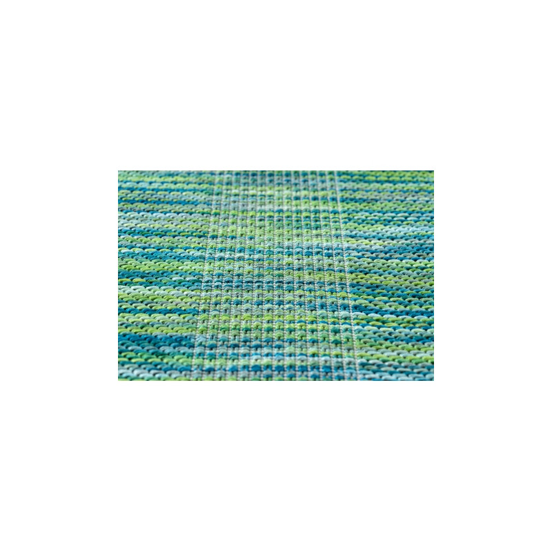 Dywan FISY nowoczesny, SZNURKOWY SIZAL 20777 Paski, melanż niebieski 140x190cm