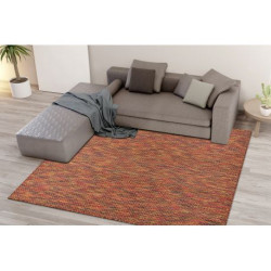 Dywan FISY nowoczesny, SZNURKOWY SIZAL 20774 Kwadraty, melanż czerwony 140x190cm Dywan FISY nowoczesny, SZNURKOWY SIZAL 20774 Kwadraty, melanż czerwony 140x190cm