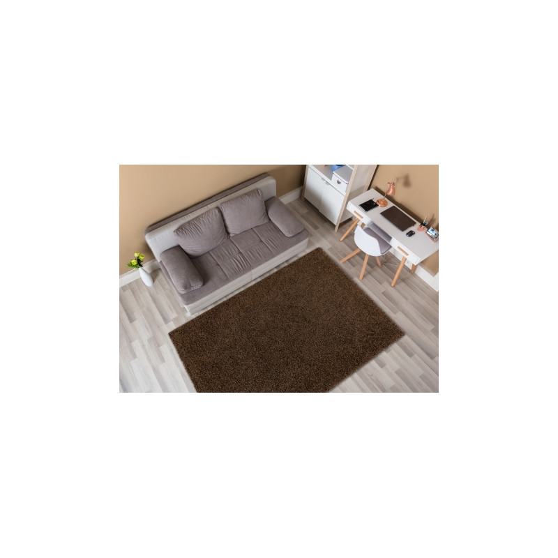 Dywan SOFFI shaggy 5cm brązowy 70x300cm
