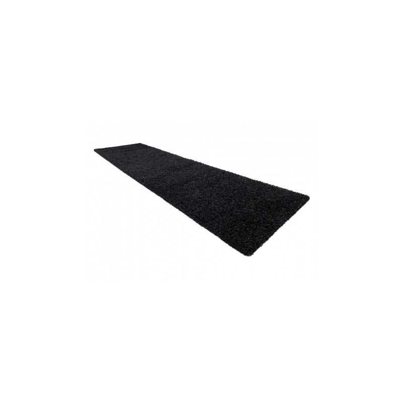 Dywan, Chodnik SOFFI shaggy 5cm czarny - do kuchni, przedpokoju, na korytarz 70x300cm Dywan, Chodnik SOFFI shaggy 5cm czarny - do kuchni, przedpokoju, na korytarz 70x300cm