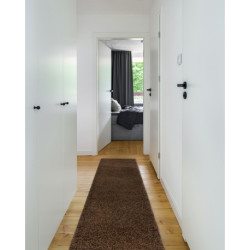 Dywan, Chodnik SOFFI shaggy 5cm brązowy - do kuchni, przedpokoju, na korytarz 60x250cm Dywan, Chodnik SOFFI shaggy 5cm brązowy - do kuchni, przedpokoju, na korytarz 60x250cm