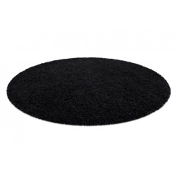 Dywan SOFFI koło shaggy 5cm czarny koło 120cm