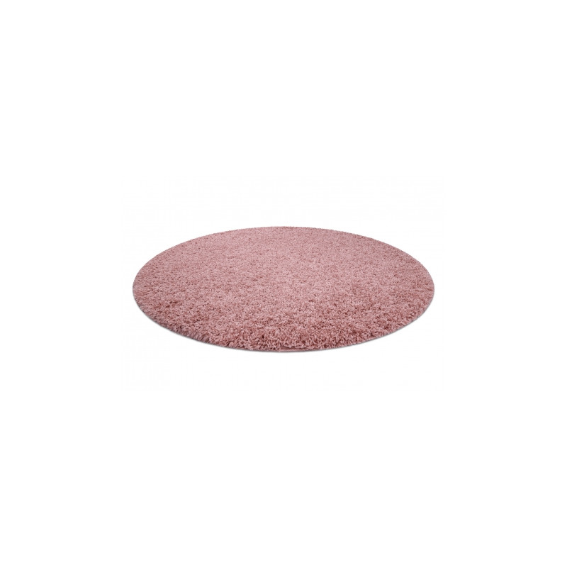 Dywan SOFFI koło shaggy 5cm różowy koło 160cm