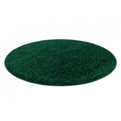 Dywan SOFFI koło shaggy 5cm butelkowa zieleń koło 80cm