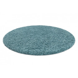 Dywan SOFFI koło shaggy 5cm niebieski koło 160cm