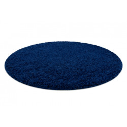 Dywan SOFFI koło shaggy 5cm granat koło 100cm