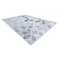 Dywan MEFE nowoczesny B400 Kostka, geometryczny 3D - Strukturalny, dwa poziomy runa szary 280x370cm Dywan MEFE nowoczesny B400 Kostka, geometryczny 3D - Strukturalny, dwa poziomy runa szary 280x370cm