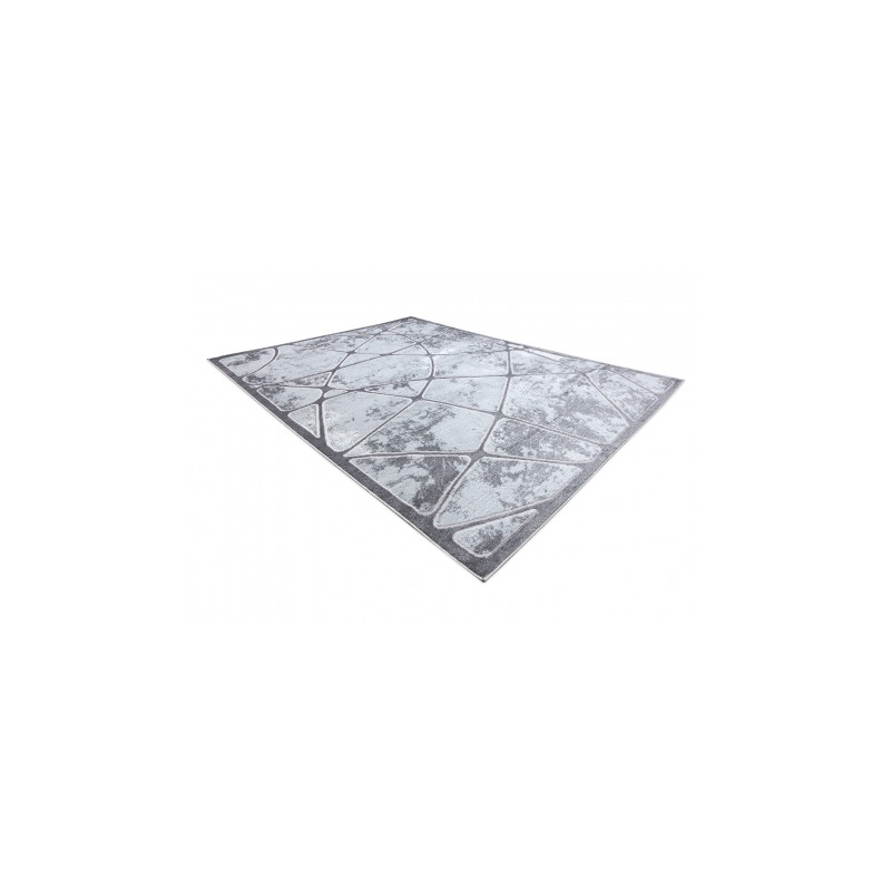 Dywan MEFE nowoczesny B401 - Strukturalny, dwa poziomy runa ciemnoszary 80x150cm