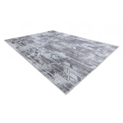 Dywan MEFE nowoczesny B402 - Strukturalny, dwa poziomy runa ciemnoszary 160x220cm