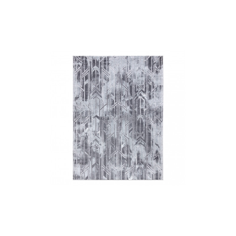 Dywan MEFE nowoczesny B402 - Strukturalny, dwa poziomy runa ciemnoszary 80x150cm