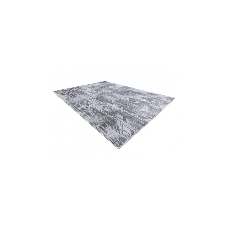 Dywan MEFE nowoczesny B402 - Strukturalny, dwa poziomy runa ciemnoszary 140x190cm