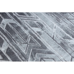 Dywan MEFE nowoczesny B402 - Strukturalny, dwa poziomy runa ciemnoszary 140x190cm
