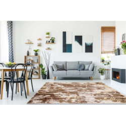 Dywan MEFE nowoczesny B402 Przecierany vintage - Strukturalny, dwa poziomy runa ciemny beż 160x220 cm Dywan MEFE nowoczesny B402 Przecierany vintage - Strukturalny, dwa poziomy runa ciemny beż 160x220 cm