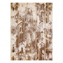 Dywan MEFE nowoczesny B402 Przecierany vintage - Strukturalny, dwa poziomy runa ciemny beż 200x290cm