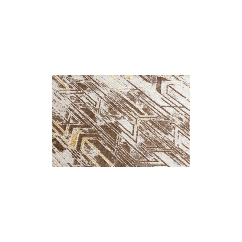 Dywan MEFE nowoczesny B402 Przecierany vintage - Strukturalny, dwa poziomy runa ciemny beż 200x290cm