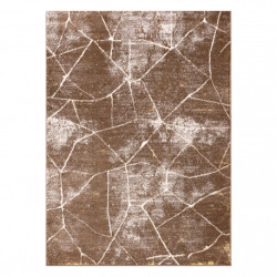 Dywan MEFE nowoczesny 2783 Marmur - Strukturalny, dwa poziomy runa ciemny beż 240x330cm