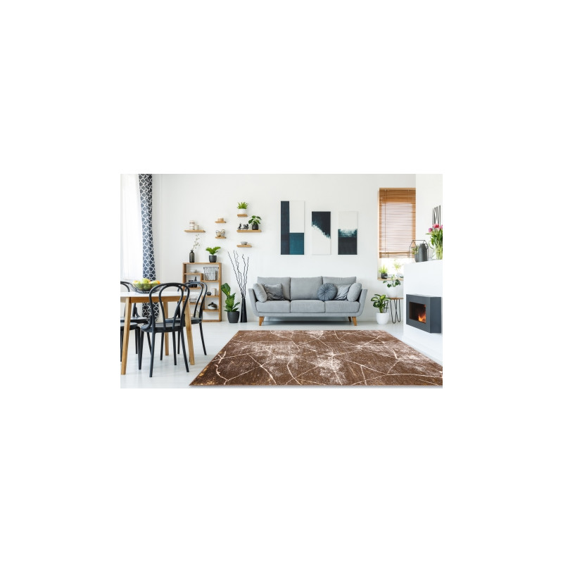 Dywan MEFE nowoczesny 2783 Marmur - Strukturalny, dwa poziomy runa ciemny beż 240x330cm Dywan MEFE nowoczesny 2783 Marmur - Strukturalny, dwa poziomy runa ciemny beż 240x330cm