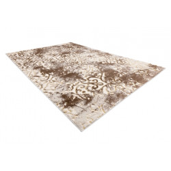 Dywan MEFE nowoczesny 8724 Ornament, vintage przecierany - Strukturalny, dwa poziomy runa beż / złoty 140x190cm