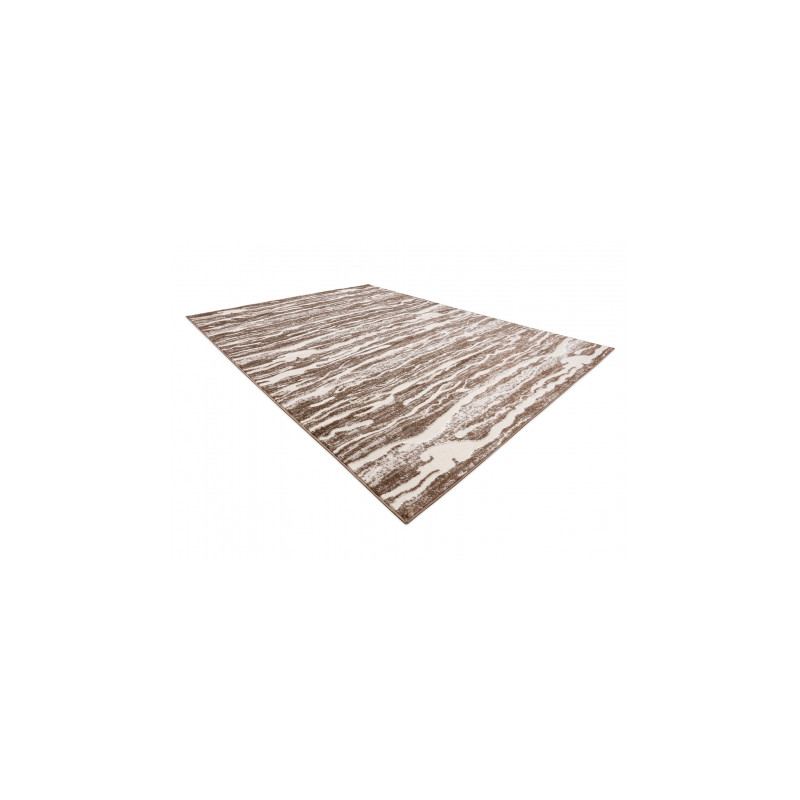 Dywan MEFE nowoczesny 8761 Fale - Strukturalny, dwa poziomy runa ciemny beż 140x190cm