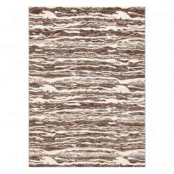 Dywan MEFE nowoczesny 8761 Fale - Strukturalny, dwa poziomy runa ciemny beż 280x370cm