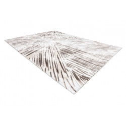 Dywan AKRYL VALS 0W1733 C56 46 Abstrakcja przestrzenny 3D kość słoniowa / beż  240x340cm