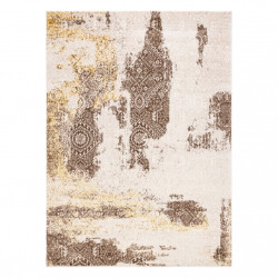 Dywan MEFE nowoczesny 8731 Rozeta vintage przecierany - Strukturalny, dwa poziomy runa beż 160x220cm