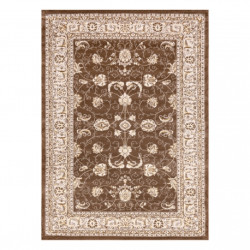 Dywan MEFE nowoczesny 2312 Ornament, ramka - Strukturalny, dwa poziomy runa ciemny beż 160x220cm