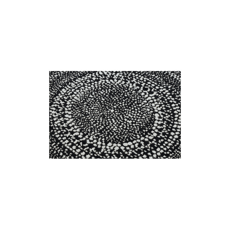 Dywan koło SZNURKOWY SIZAL FLAT 48834690 Kropki, czarny koło 120cm Dywan koło SZNURKOWY SIZAL FLAT 48834690 Kropki, czarny koło 120cm