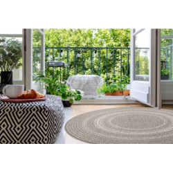 Dywan koło SZNURKOWY SIZAL FLAT 48837686 Boho, warkocz, plecionka beż koło 120cm Dywan koło SZNURKOWY SIZAL FLAT 48837686 Boho, warkocz, plecionka beż koło 120cm