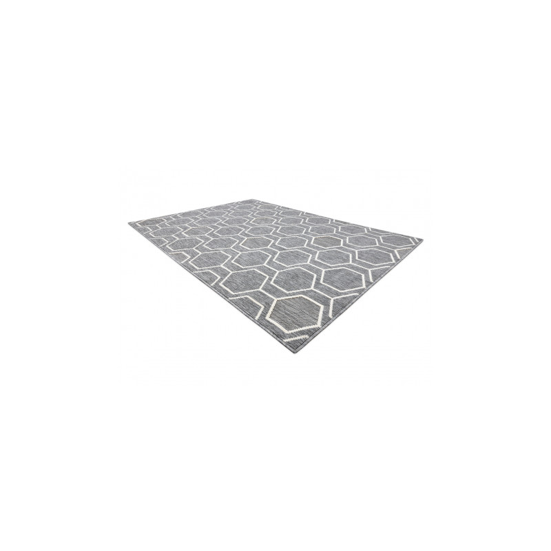 Dywan SPRING 20404332 Hexagon sznurkowy, pętelkowy - szary 120x170cm Dywan SPRING 20404332 Hexagon sznurkowy, pętelkowy - szary 120x170cm