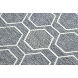 Dywan SPRING 20404332 Hexagon sznurkowy, pętelkowy - szary 120x170cm Dywan SPRING 20404332 Hexagon sznurkowy, pętelkowy - szary 120x170cm