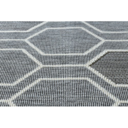 Dywan SPRING 20404332 Hexagon sznurkowy, pętelkowy - szary 120x170cm Dywan SPRING 20404332 Hexagon sznurkowy, pętelkowy - szary 120x170cm