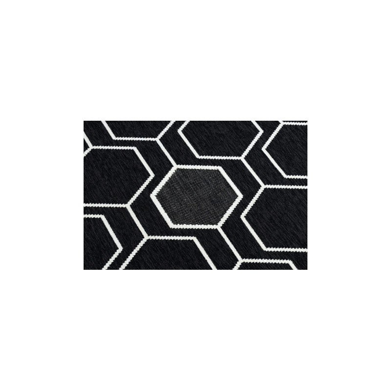 Dywan SPRING 20404993 Hexagon sznurkowy, pętelkowy - czarny 120x170cm Dywan SPRING 20404993 Hexagon sznurkowy, pętelkowy - czarny 120x170cm