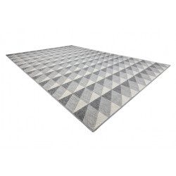 Dywan SPRING 20406332 Romby, trójkąty sznurkowy, pętelkowy - szary 200x290cm