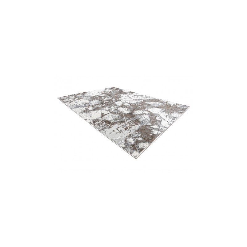 Dywan NOBLE nowoczesny 1515 64 Marmur, geometryczny - Strukturalny, dwa poziomy runa krem / szary 140x190cm