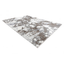 Dywan NOBLE nowoczesny 1515 64 Marmur, geometryczny - Strukturalny, dwa poziomy runa krem / szary 200x290cm