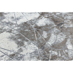 Dywan NOBLE nowoczesny 1515 64 Marmur, geometryczny - Strukturalny, dwa poziomy runa krem / szary 200x290cm