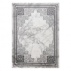 Dywan NOBLE nowoczesny 1517 65 Ramka, grecki, marmur - Strukturalny, dwa poziomy runa krem / szary 240x330cm