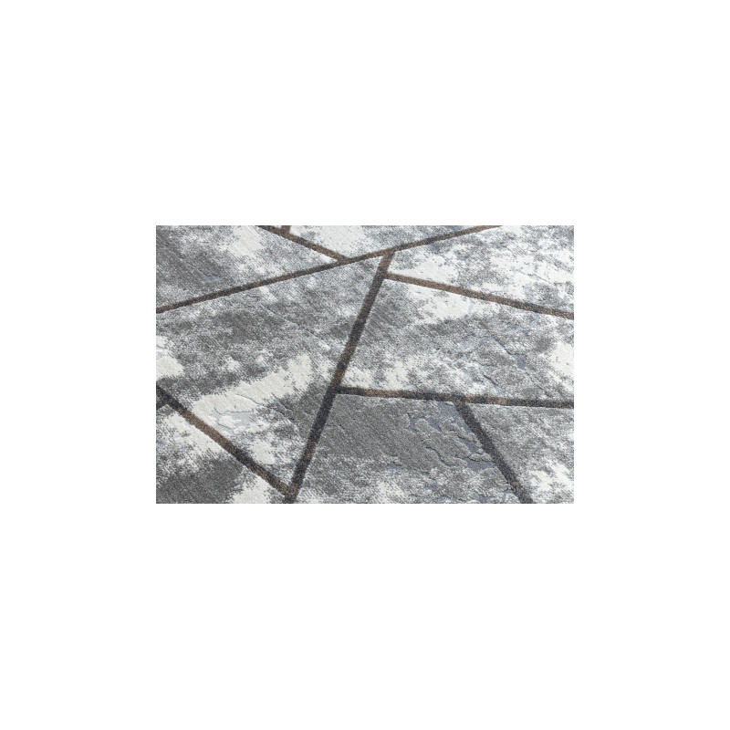 Dywan NOBLE nowoczesny 1518 67 Przecierany, geometryczny - Strukturalny, dwa poziomy runa krem / szary 160x220cm Dywan NOBLE nowoczesny 1518 67 Przecierany, geometryczny - Strukturalny, dwa poziomy runa krem / szary 160x220cm