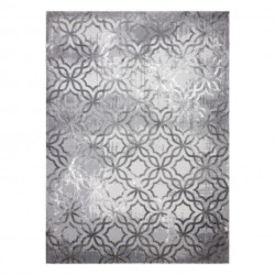 Dywan NOBLE nowoczesny 1532 45 Przecierany, koniczyna marokańska - Strukturalny, dwa poziomy runa szary 80x150cm