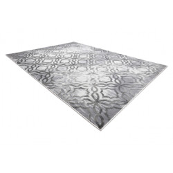 Dywan NOBLE nowoczesny 1532 45 Przecierany, koniczyna marokańska - Strukturalny, dwa poziomy runa szary 80x150cm