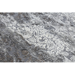 Dywan NOBLE nowoczesny 6773 45 Ornament vintage przecierany - Strukturalny, dwa poziomy runa szary 160x220cm