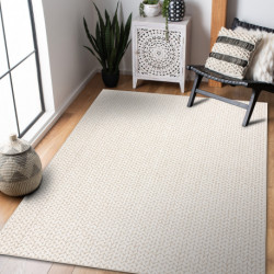 Dywan SPRING 20467558 Jodełka, chevron sznurkowy, pętelkowy - beż 60x110cm