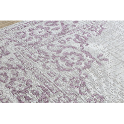Dywan Sznurkowy SIZAL COLOR 47295260 Ornament, ramka beż / brudny róż 80x150cm Dywan Sznurkowy SIZAL COLOR 47295260 Ornament, ramka beż / brudny róż 80x150cm