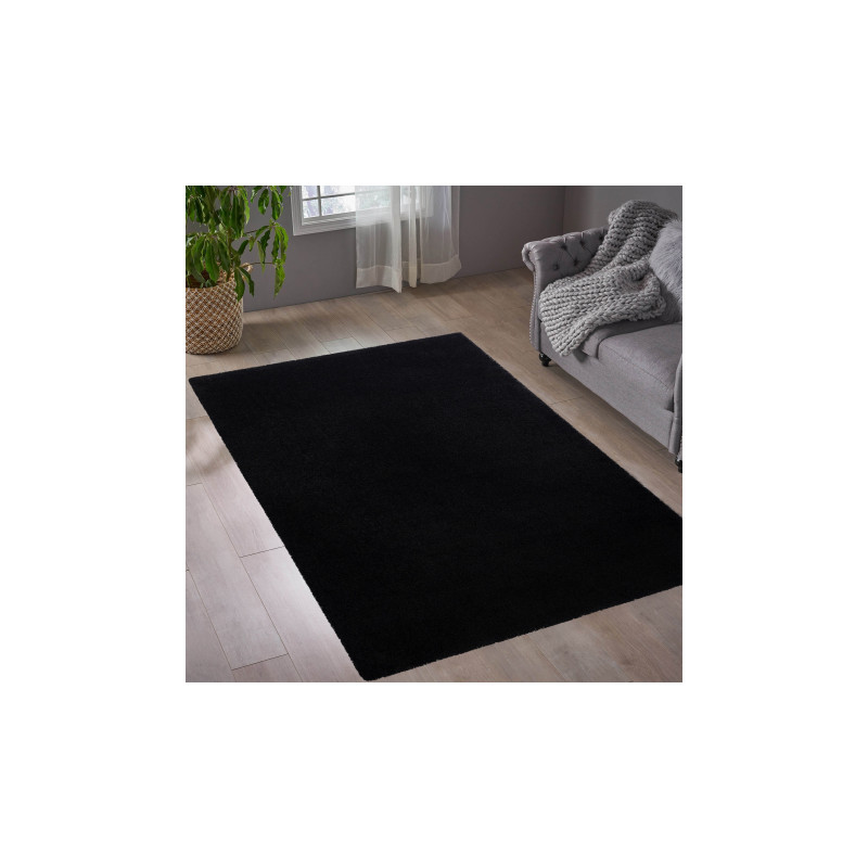 Dywan do prania MOOD 71151030 nowoczesny - czarny 120x170cm Dywan do prania MOOD 71151030 nowoczesny - czarny 120x170cm