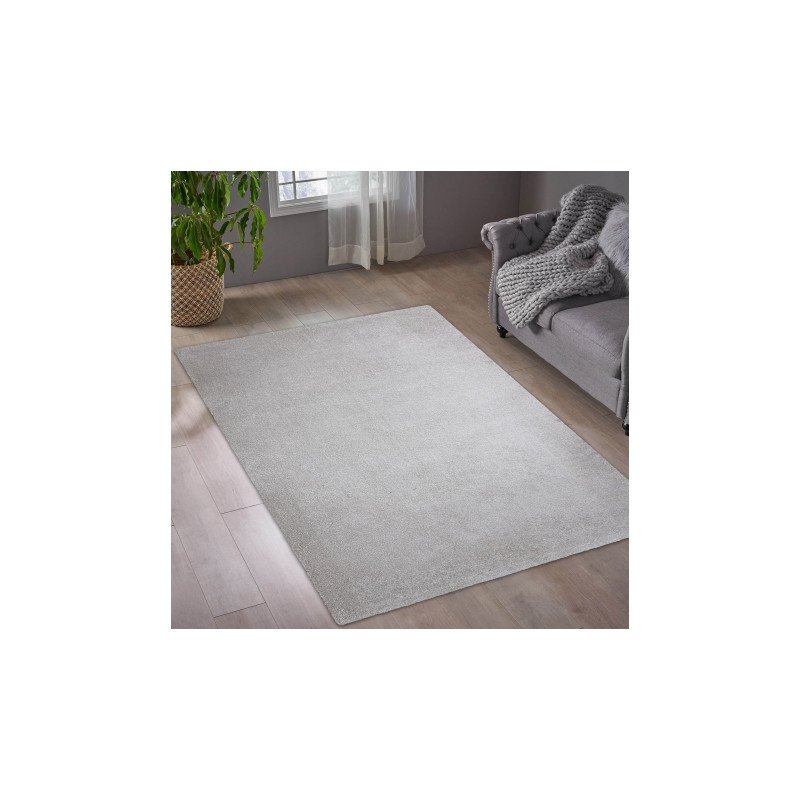 Dywan do prania MOOD 71151600 nowoczesny - srebrny 140x200cm