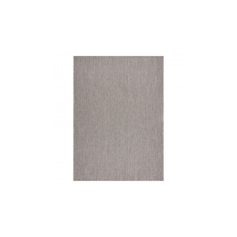 DYWAN SZNURKOWY SIZAL FLOORLUX 20580 gładki, jednolity, jednokolorowy - srebrny / czarny 60x110cm