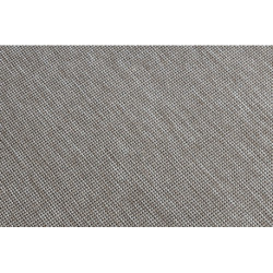 DYWAN SZNURKOWY SIZAL FLOORLUX 20580 gładki, jednolity, jednokolorowy - srebrny / czarny 60x110cm