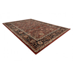 Dywan wełniany KASHQAI 4348 300 ramka, orientalny bordo 80x160cm
